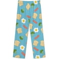 thumbnail image 5 of Top-kevin Womens Pajamas Set Breakfast Foods Soft Long Sleeve Sleepwear Button Down Sets, 5 of 6