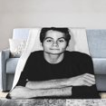 thumbnail image 3 of Dylan Actor O''Brien Throw Blanket Flannel Blanket Warm Soft Microfiber Blanket for Living Room Couch Sofa Bedroom Decor Gifts 60"x50", 3 of 6