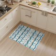 thumbnail image 2 of ODIKA 3'x5' Washable Accent Rug Wave Stripes Nautical Ocean Border Motif Animals Turtle Repeating Playful for Bedside, Nursery Room, Pet Friendly & Non-Shedding, 2 of 7