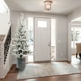 thumbnail image 5 of Christmas Trees 2FT Flocked Christmas Tree with Pot Base, 30 Warm White LED Lights, 189 Tips, PE+PVC Branches with 3 Pine Cones – Small Prelit Holiday Tree for Tabletop, Entryway, or Home Decor,Artif, 5 of 18
