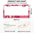 thumbnail image 3 of GZHJMY Valentine's Day Love Heart License Plate Frames 2pcs, Waterproof Aluminum Alloy Front Rear Tag Car License Plate Cover with Screw Cap Set for US Vehicles, 12 x 6 Inch, 3 of 7
