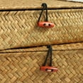 thumbnail image 4 of BlueMake Shelf Baskets with Lids Wicker Storage Baskets for Shelves Organizing Natural Seagrass Rattan Woven Organizer Boxes Boho Home Decor Set of 2, 4 of 7