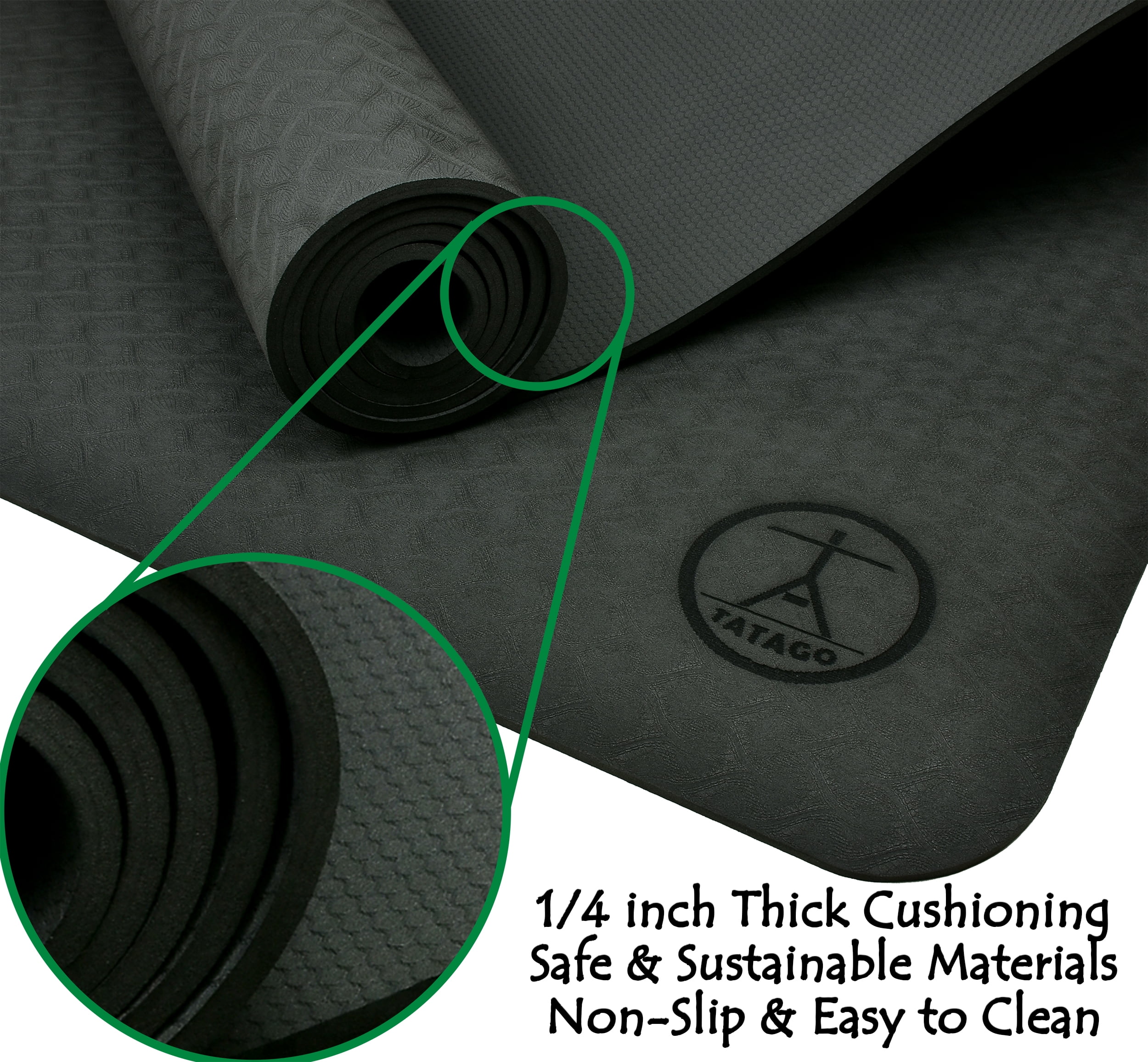 Yoga Mat Thick Wide and Long. 84x30 Workout Mat
