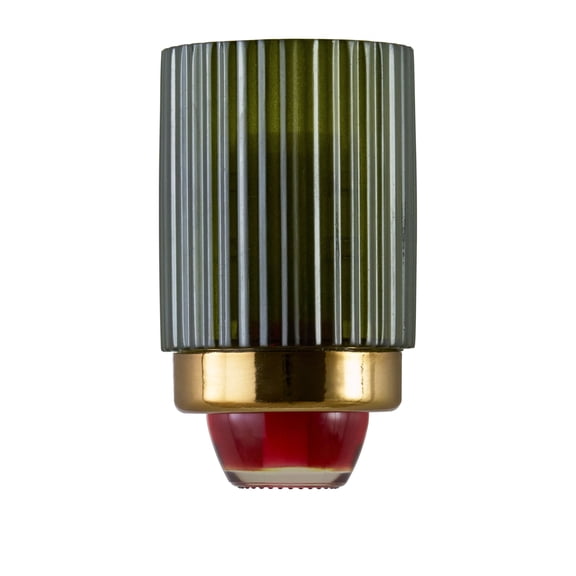 Better Homes & Gardens Aroma Accent Pluggable Ribbed Green Sliced Apple & Cinnamon Oil Starter Kit: