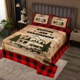 thumbnail image 2 of Erosebridal Rustic RV Car Coverlet Set King, Camper Bedding Set, Jungle Adventure Decor 3-Piece, 2 of 5