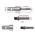 thumbnail image 2 of SDS Socket Driver Drill Bit Adapter Shank Extension Adapter Converters Impact 2 Slots Drill Bit Hammers Adapter Tool, 2 of 8