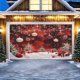 thumbnail image 5 of 7 X 16 Ft 2024 Christmas Garage Door Large Christmas Garage Door Decorations Outdoor Christmas Garage Door Mural Merry Christmas Decorations Red, 5 of 6