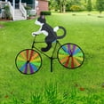 thumbnail image 2 of Whimsical Cat on Bicycle Garden Spinner Vibrant Windmill Decoration for Outdoor Lawn & Patio, Weather-Resistant, 2 of 4
