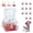 Blue, variant on Coollooc 12Pcs Gummy Bear Container for Valentine's Day, Cute Bear-Shaped Transparent Jar, Suitable for Wedding Favors, Candy Store Displays, And Everyday Candy Storage(White)