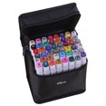 thumbnail image 1 of Mistaha 48 Colors Markers Dual Marker Pen Sketching Writing Painting Underlining Marker Artist Drawing Double-Ended Art Markers with Zip Storage Bag, 1 of 8