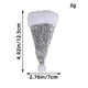 thumbnail image 2 of 6pc Christmas Sequin Knife And Fork Set Mini Christmas Hat Knife And Fork Decoration Desktop Christmas Ornaments, 2 of 3