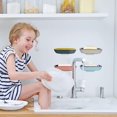 thumbnail image 3 of Porte savon Avec Drain,4pcs Porte savon Gardez Le Savon Au Sec, Pour La Cuisine, La Salle De Bain Et La Salle De Douche.3 Couleurs,plateau Savon Adhs, 3 of 5