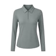 thumbnail image 5 of yillto Womens 1/4 Zip Sun Protection Shirt Long Sleeve Lightweight Shirts Clothing for Hiking Running, 5 of 6