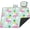 Green Flamingo, variant on General Extra Large Picnic Blanket Waterproof,80"x 80"Foldable Machine Washable Beach Blanket,Outdoor Blanket for 6-8 Adults,Suitable for Indoor Crawling,Park Beach,Camping,Hiking,Family Travel(ABC)