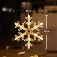 thumbnail image 5 of Luces navideñas LED Copos de nieve Decoración navideña Lámpara colgante de Papá Noel Adornos para ventanas Decoración del hogar Decoración navideña, 5 of 5