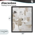 thumbnail image 4 of Stupell Industries Contemporary Beige & White Peace Black Floating Frame Canvas Art, 25 x 31, by Lanie Loreth, 4 of 8