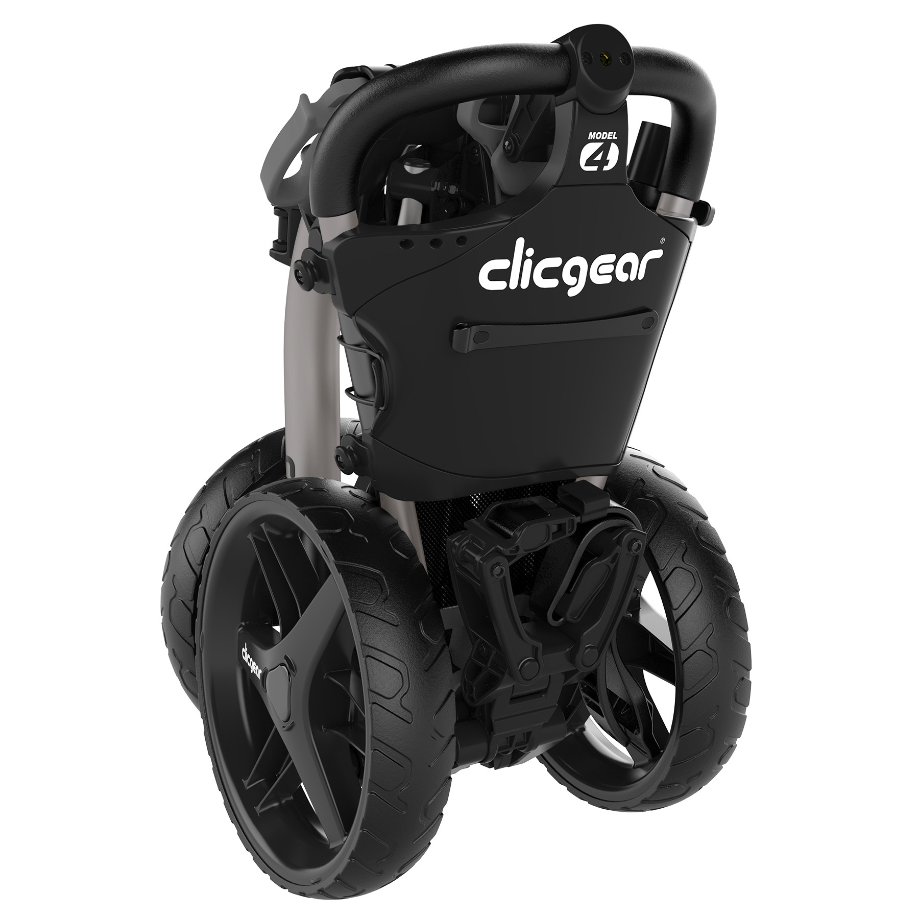 Clicgear Model 4.0 Golf Push Cart, 3-Wheel Foldable Walking Golf