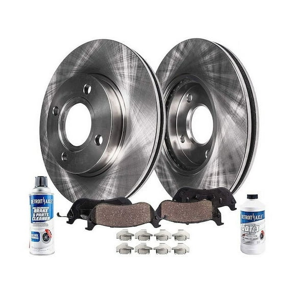 Front Brake Pad and Rotor Kit - Compatible with 2007 - 2015 Toyota Yaris 2008 2009 2010 2011 2012 2013 2014