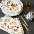 thumbnail image 6 of Thanksgiving Thankful Autum, Fall Leaves, Napkin Set, 6 of 6