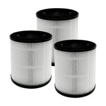 Nispira B-D02L Filter Replacement for MOOKA KOIOS Air Purifiers, VEWIOR B-D02U Air Purifier 3-in-1 HEPA Activated Carbon, 3 Pack