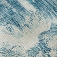 thumbnail image 2 of HomeRoots 676804 8 x 10 ft. Teal & Ivory Abstract Transitional Washable Machine Made Rectangle Area Rug with UV Protection, 2 of 7