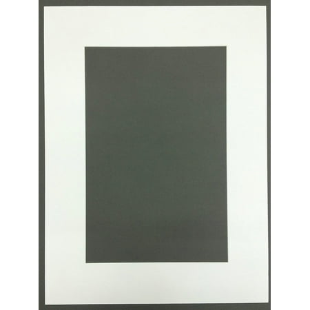 18x24 White Picture Mat With White Core Bevel Cut For 12x18