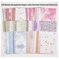 thumbnail image 4 of 90 Sheets Scrapbook Paper and Decorative Mesh Fabric Assorted Set - 6 Pack Mixed Special Paper for Scrapbooking,B, 4 of 5