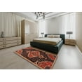 thumbnail image 4 of Ahgly Company Indoor Square Traditional Red Persian Area Rugs, 5' Square, 4 of 6