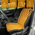 thumbnail image 3 of Zone Tech Full Car Seat Massager Back Cushion with Wooden Beads Car Accessories, 3 of 7