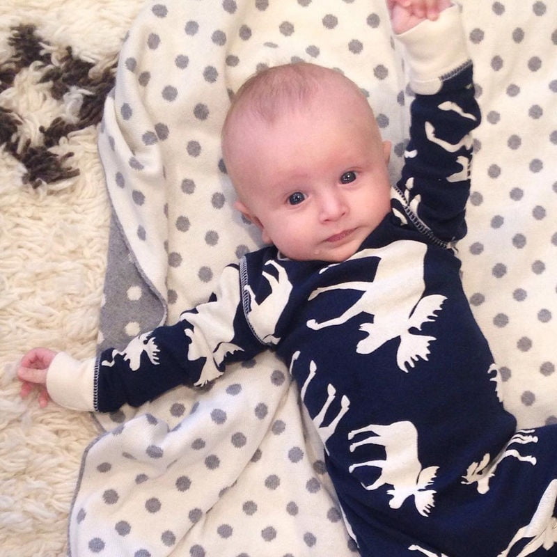 baby boy moose outfit