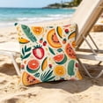thumbnail image 6 of 17.7 Inch Summer Waterproof Pool Beach Outdoor Pillow Cover, Quick Dry Sand Proof Decorative Throw Cushion Case, Pillowcase for Patio, Balcony, Yard, Swimming Pool & Water Activities Decor, O, 6 of 7