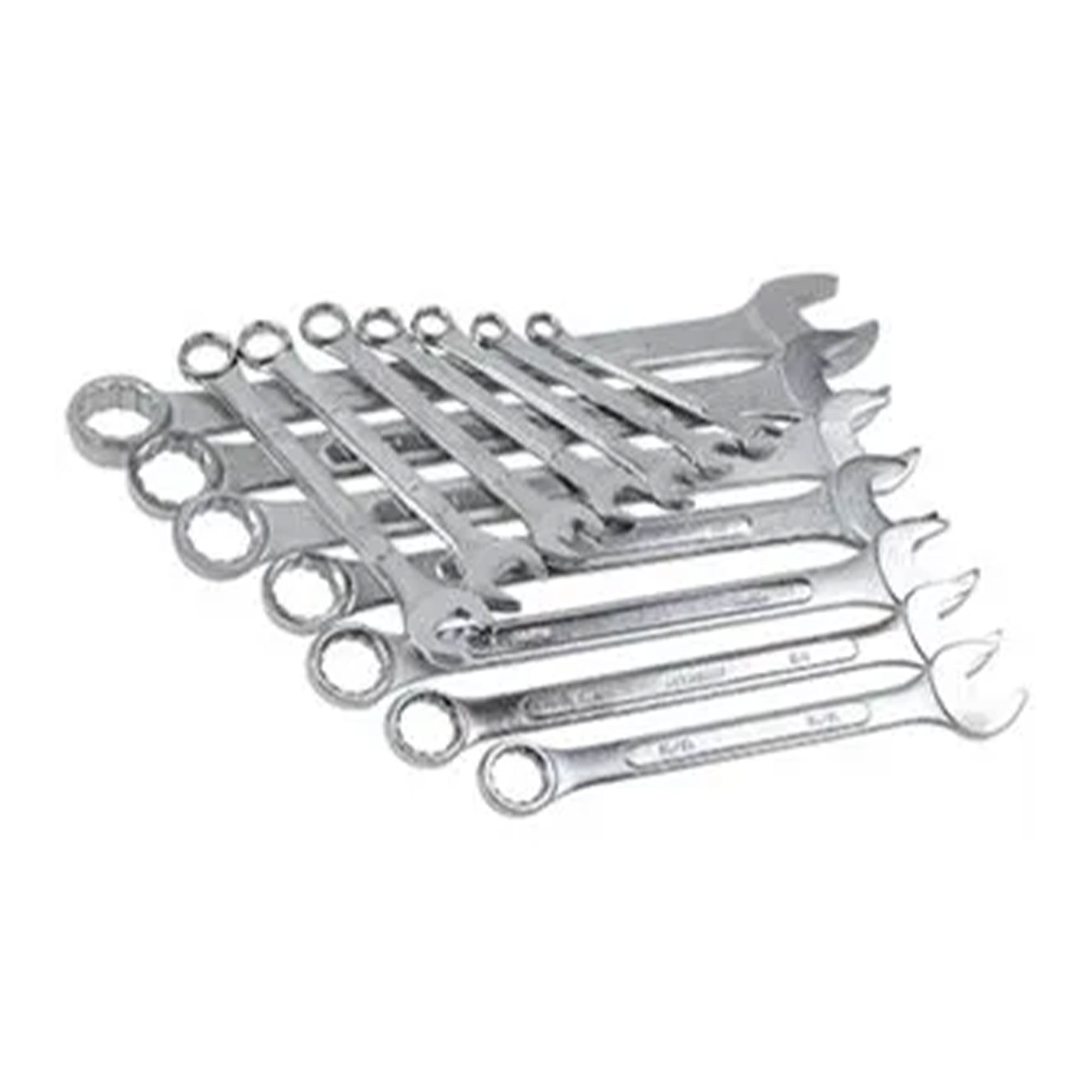 Master Mechanic 14 Piece Chrome Plated Finish SAE Combination Wrench Set