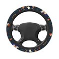 thumbnail image 6 of XMXT Cartoon Soldier White Horse Steering Wheel Cover, Elastic Non-Slip Universal Fit Car Decor Accessories Protector for Auto SUV Trucks, 6 of 8