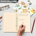 thumbnail image 4 of FORMRS 1-Subject Spiral Notebook 8" x 5" College Ruled 60 Refillable Sheet A5 Hard Cover, Orange Retro Flower, 4 of 7