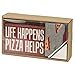 thumbnail image 2 of Primitives by Kathy Life Happens Pizza Helps Home DÃ©cor Gift Set, 2 of 4