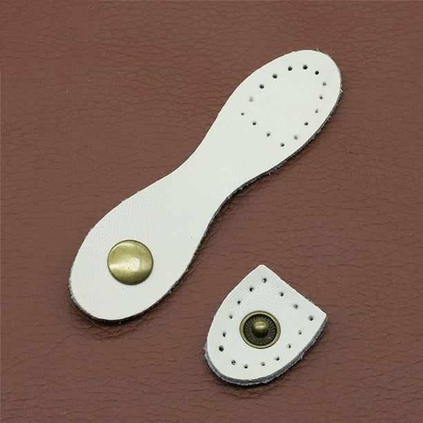 Hebilla a presión de cuero PU Soledad Fabricación de Bolsos Beige