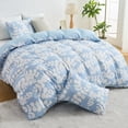 thumbnail image 4 of Hitime Twin Duvet Cover Set, Soft & Breathable Microfiber 3 Pieces Twin Bedding Sets, Pattern Twin Comfy Duvet Cover Set, with Zipper Closure (Twin), 4 of 8