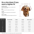 thumbnail image 5 of Lsque Happy Fluffy Running Dog print Men's Cuban Collar Short Sleeve Shirt Summer Beachwear Casual Button Down Fashionable Vacation Leisure Shirt-XX-Large, 5 of 7