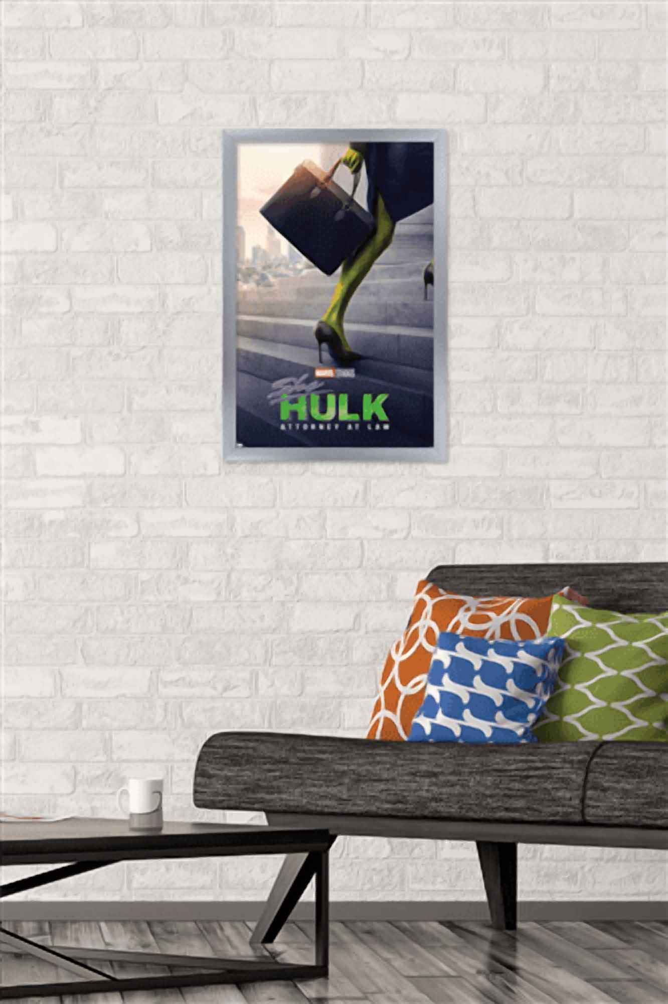 Marvel She-Hulk - Teaser One Sheet Wall Poster, 14.725" x 22.375" Framed