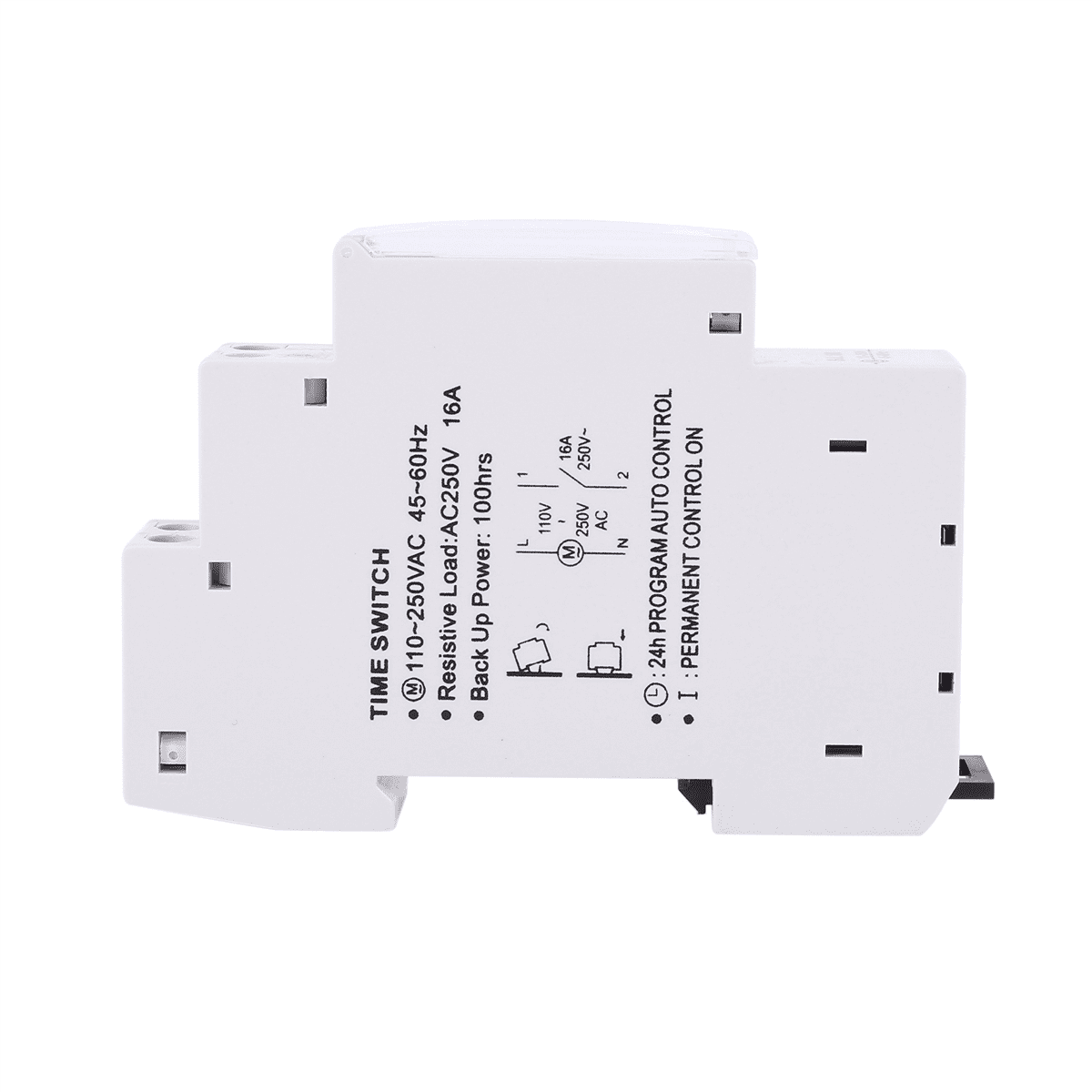 10X SUL180A 15 Minutes Mechanical Timer 24 Hours Programmable Din Rail Timer Time Switch Relay Measurement Analysis,10 * Timer Switch 10 * Instruction manual,Grayish white