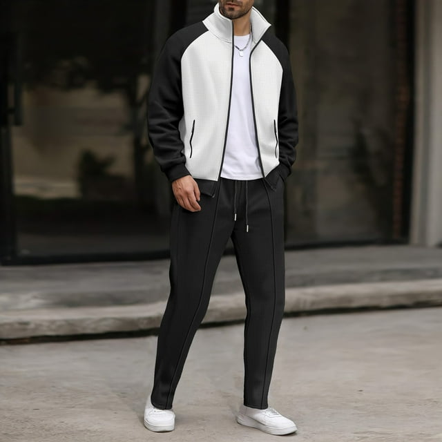 Blusas y camisas de manga larga con cuello redondo para hombre, jersey informal con capucha, pantalones deportivos lisos de manga larga, chándal de dos piezas con cintura elástica, blusa y pantalón de