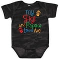 thumbnail image 3 of Inktastic Gigi and Papaw Love Me Grandchild Boys or Girls Baby Bodysuit, 3 of 5