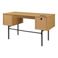 thumbnail image 4 of Denmark Engineered Wood Executive Desk with Power in Natural Finish, 4 of 11