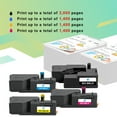 thumbnail image 4 of A AZTECH 4-Pack Compatible Toner Cartridge for Dell 593-BBJX Work with Dell E525W Printer (Black,Cyan,Magenta,Yellow), 4 of 11