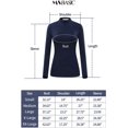 thumbnail image 3 of Women Modal Stretchy Fitted Long Sleeve Turtleneck Top, 3 of 7