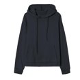 thumbnail image 4 of Yuyuzo Womens Oversized Hoodies Fleece Lined Casual Fall Sweatshirts Solid Color Drawstring Pullover Tops, 4 of 5