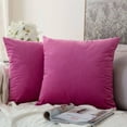 thumbnail image 4 of AUQ 2Pcs Pillow Covers Comfortable touch Suitable for Various Home Decoration Styles Pillowcases Hidden Zipper Simple Design Versatile Square Cushion Case 18x18in,Orange, 4 of 4