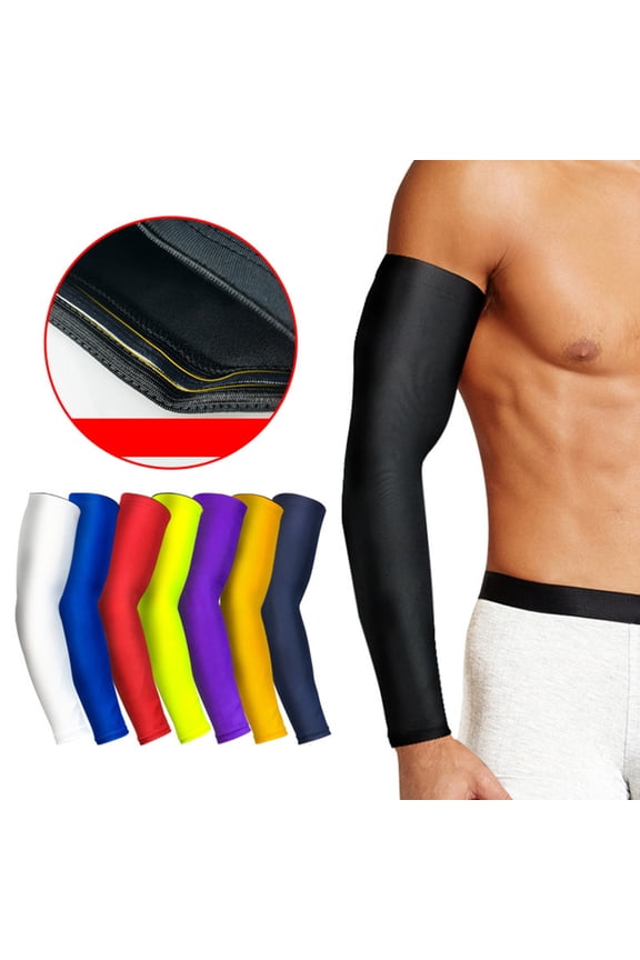 Arm Sleeves Protective Anti-UV Unisex Arm Wrap Guard Sleeve for Outdoor,Red