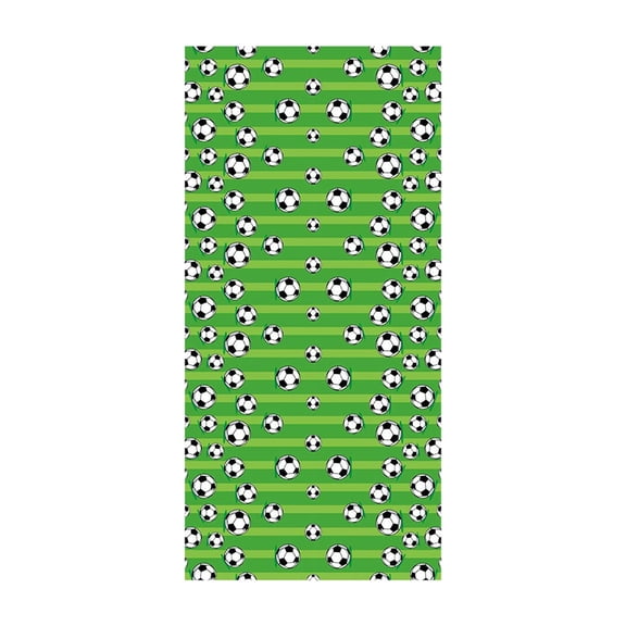 Green Field Pattern Disposable Plastic Tablecloth, Soccer Theme Football Table Cover For 54x108 Inch Table, Birthday Party Decor For Sports Fans (Green, 39*20*0.5CM)