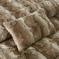 thumbnail image 4 of Madison Park Zuri 4PC Faux Fur Comforter Set, King - Tan, Adult, All-Season, 4 of 5